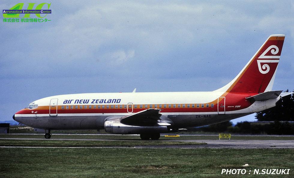 ボーイング737-200　19931/77　ZK-NAE　ニュージランド航空〔1980年 オークランド空港〕