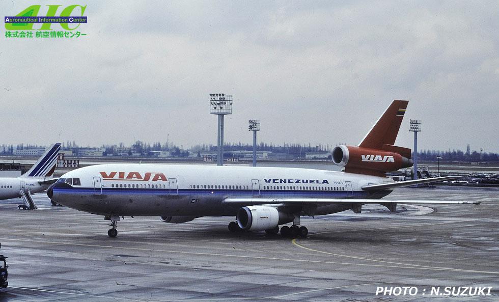 【VIASA航空】ダグラスDC-10-30　46982/290　YV-137C（1992年 パリ・オリルー空港）