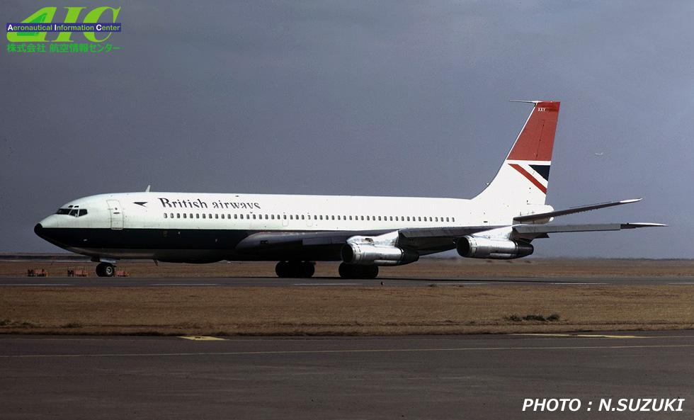 ボーイング707-300B　20456/851　G-AXXY　British Airways （1976年 羽田空港） 　