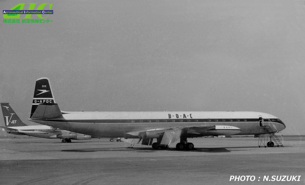 デ・ハビランドDH-106　Comet 4ｃ/ｎ6404　G-APDC BOAC　(1965年　羽田空港)