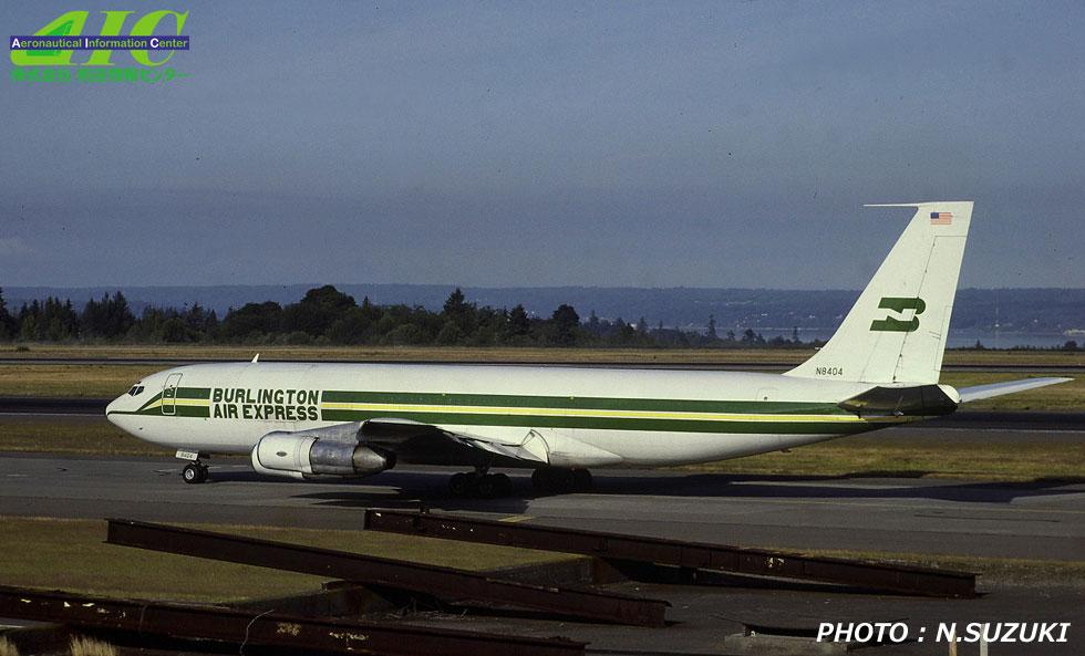 ボーイング707-300C 19584/663 N8404 バーリントン・エア(1985年 シアトル空港)